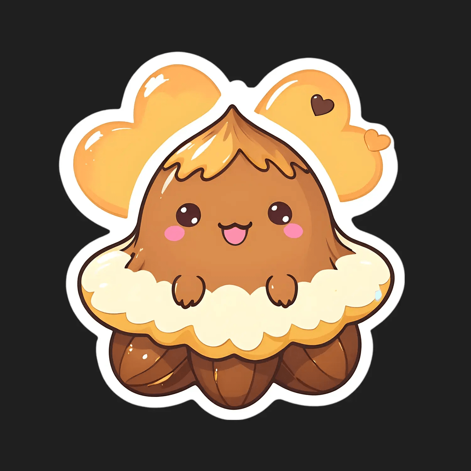 Cute Croissant - Adorable Food Sticker - Heat Press Transfer