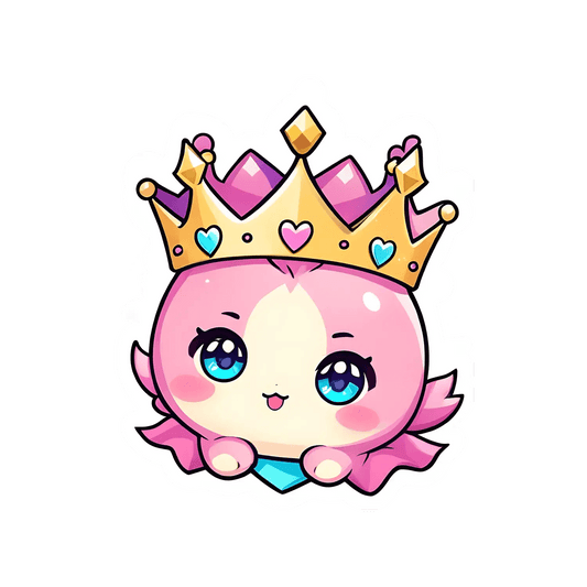 Cute Crowned Character - Sticker - Heat Press Transfer