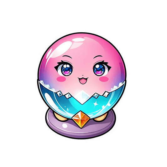 Cute Crystal Ball - Sticker - Heat Press Transfer
