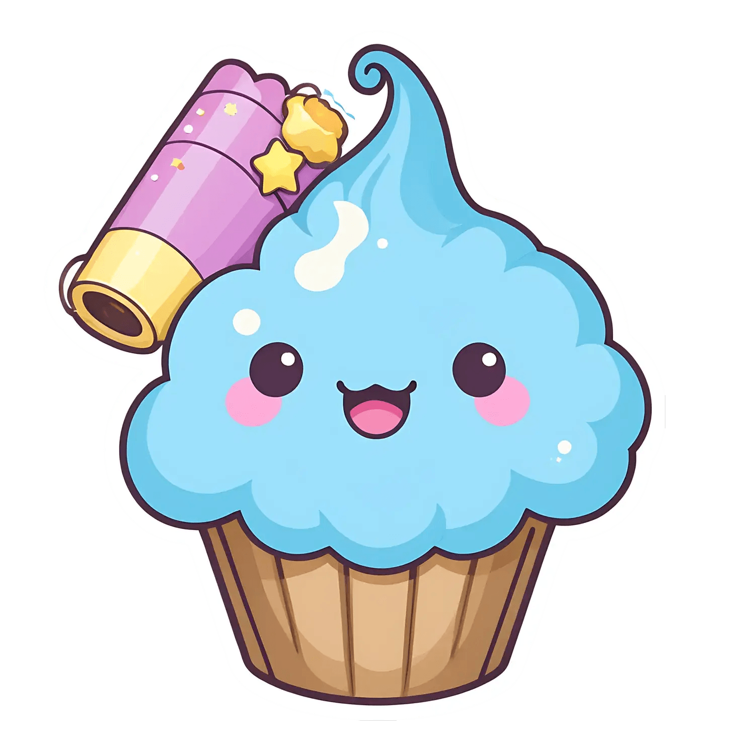 Cute Cupcake - Magical Sticker - Heat Press Transfer