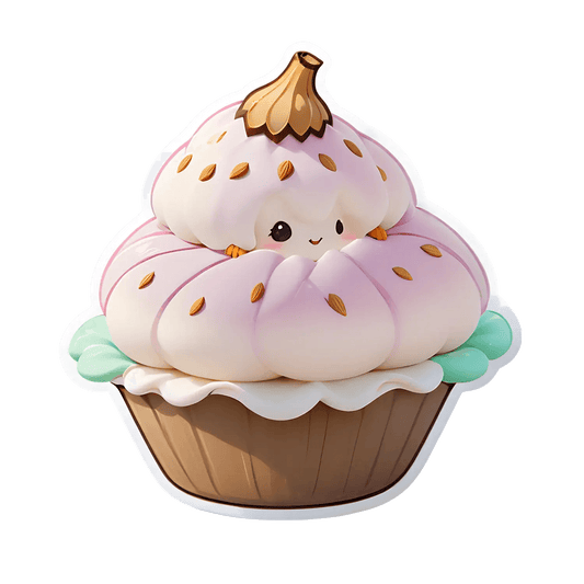 Cute Cupcake Sticker - Adorable Dessert Theme - Heat Press Transfer
