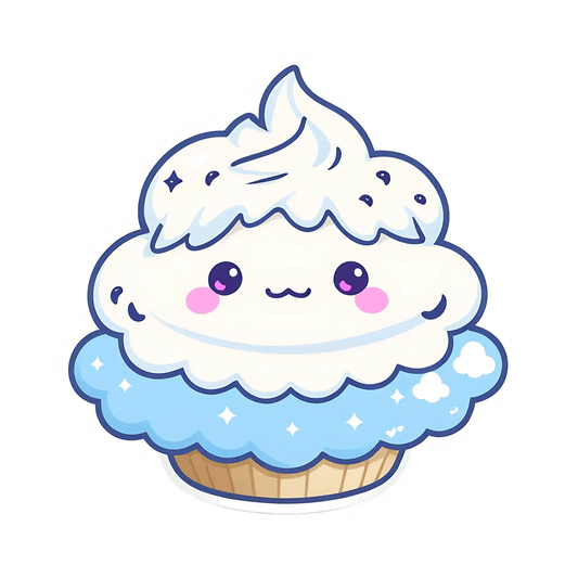 Cute Cupcake Sticker - Adorable UV DTF - Heat Press Transfer