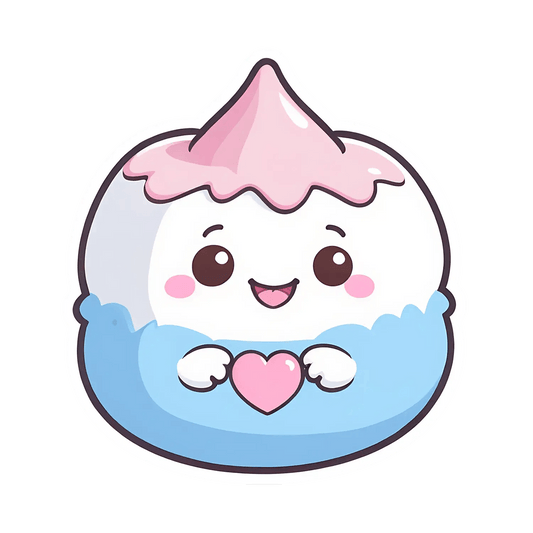 Cute Cupcake Sticker - Happiness and Love - Heat Press Transfer