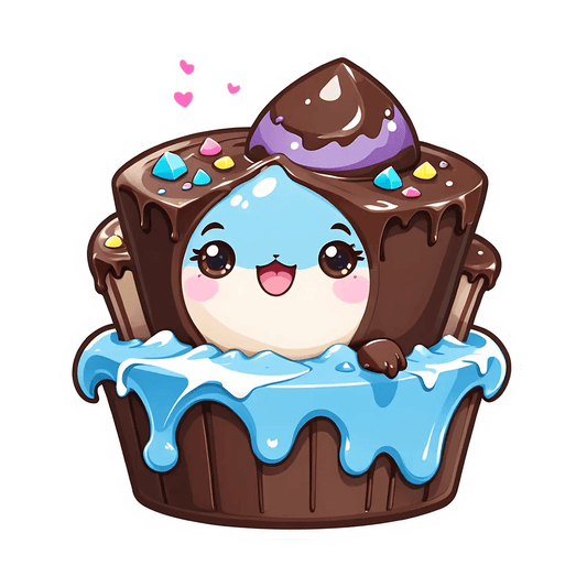 Cute Cupcake - Sticker - Heat Press Transfer