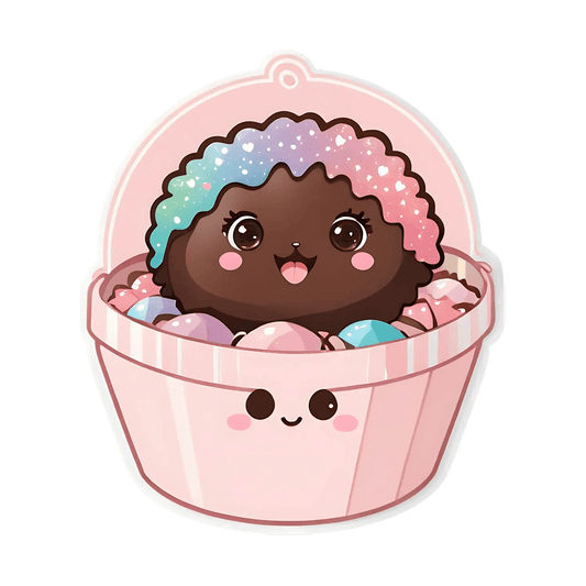 Cute Cupcake Sticker - Perfect for Kawaii Decor - Heat Press Transfer