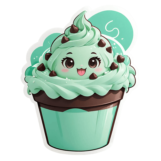 Cute Cupcake Sticker - UV DTF - Heat Press Transfer