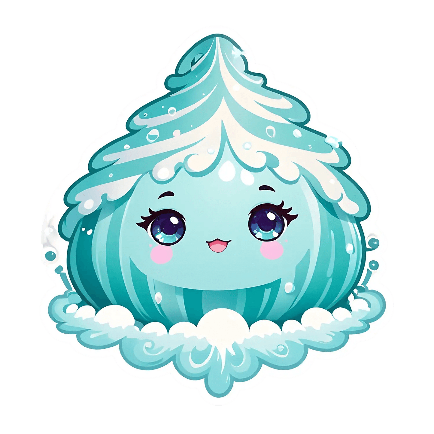 Cute Cupcake Sticker - Whimsical Cartoon Style - Heat Press Transfer