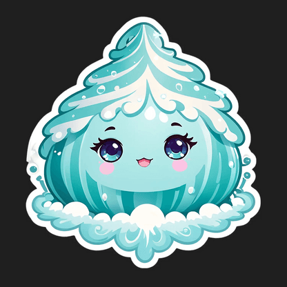 Cute Cupcake Sticker - Whimsical Cartoon Style - Heat Press Transfer