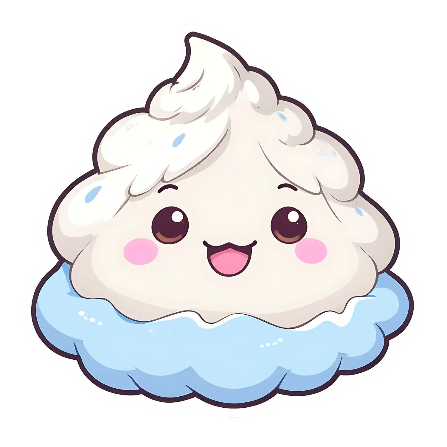 Cute Cupcake Sticker - Whimsical UV DTF Design - Heat Press Transfer
