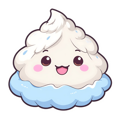 Cute Cupcake Sticker - Whimsical UV DTF Design - Heat Press Transfer
