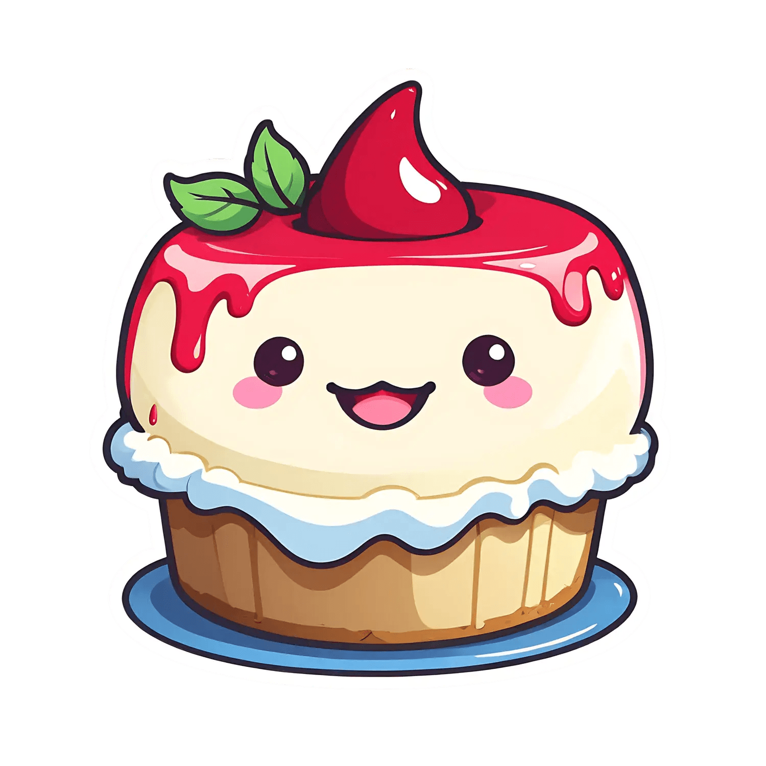 Cute Cupcake - UV DTF Sticker - Heat Press Transfer
