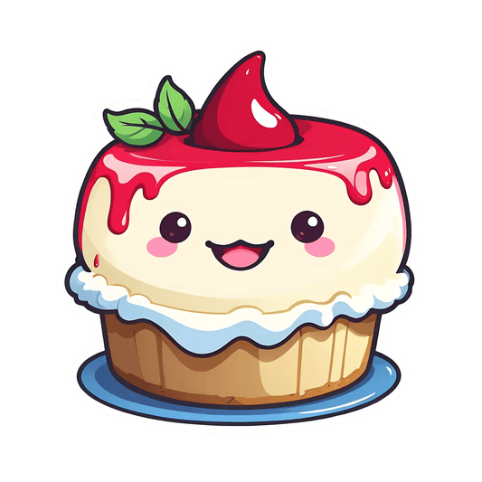 Cute Cupcake - UV DTF Sticker - Heat Press Transfer