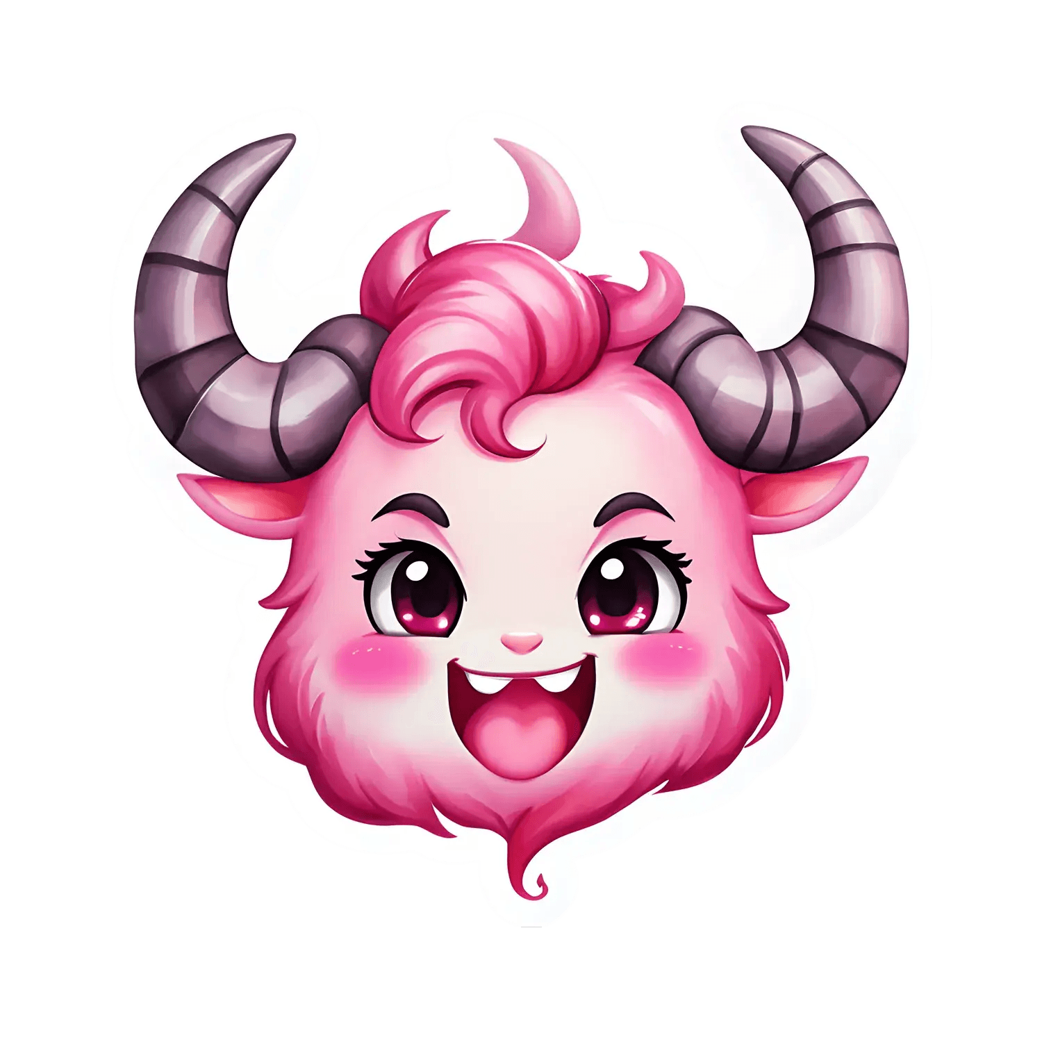 Cute Demon - UV DTF Sticker - Heat Press Transfer