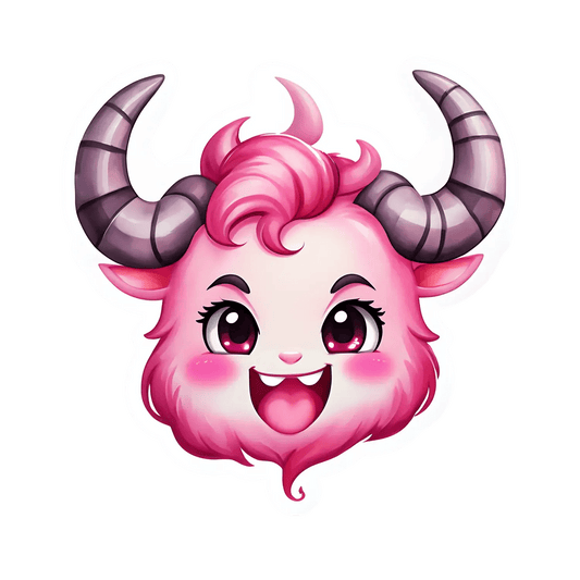 Cute Demon - UV DTF Sticker - Heat Press Transfer