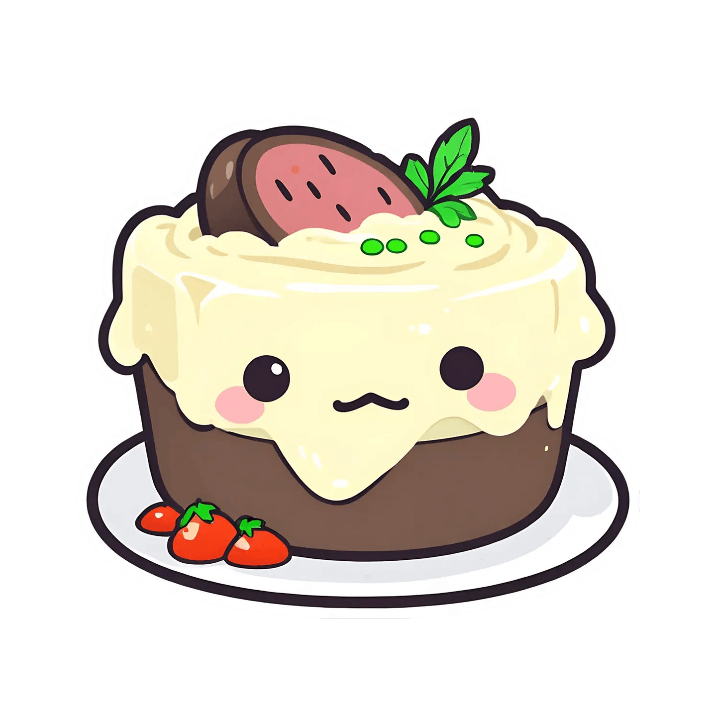 Cute Dessert Cake - Sticker - Heat Press Transfer