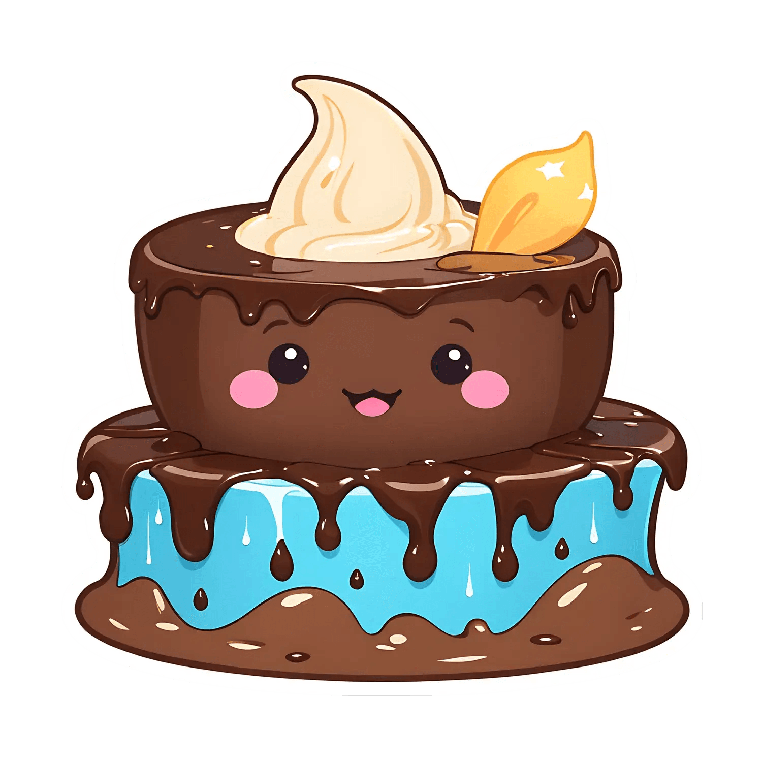 Cute Dessert Cake - Sticker - Heat Press Transfer