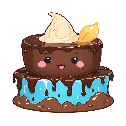 Cute Dessert Cake - Sticker - Heat Press Transfer