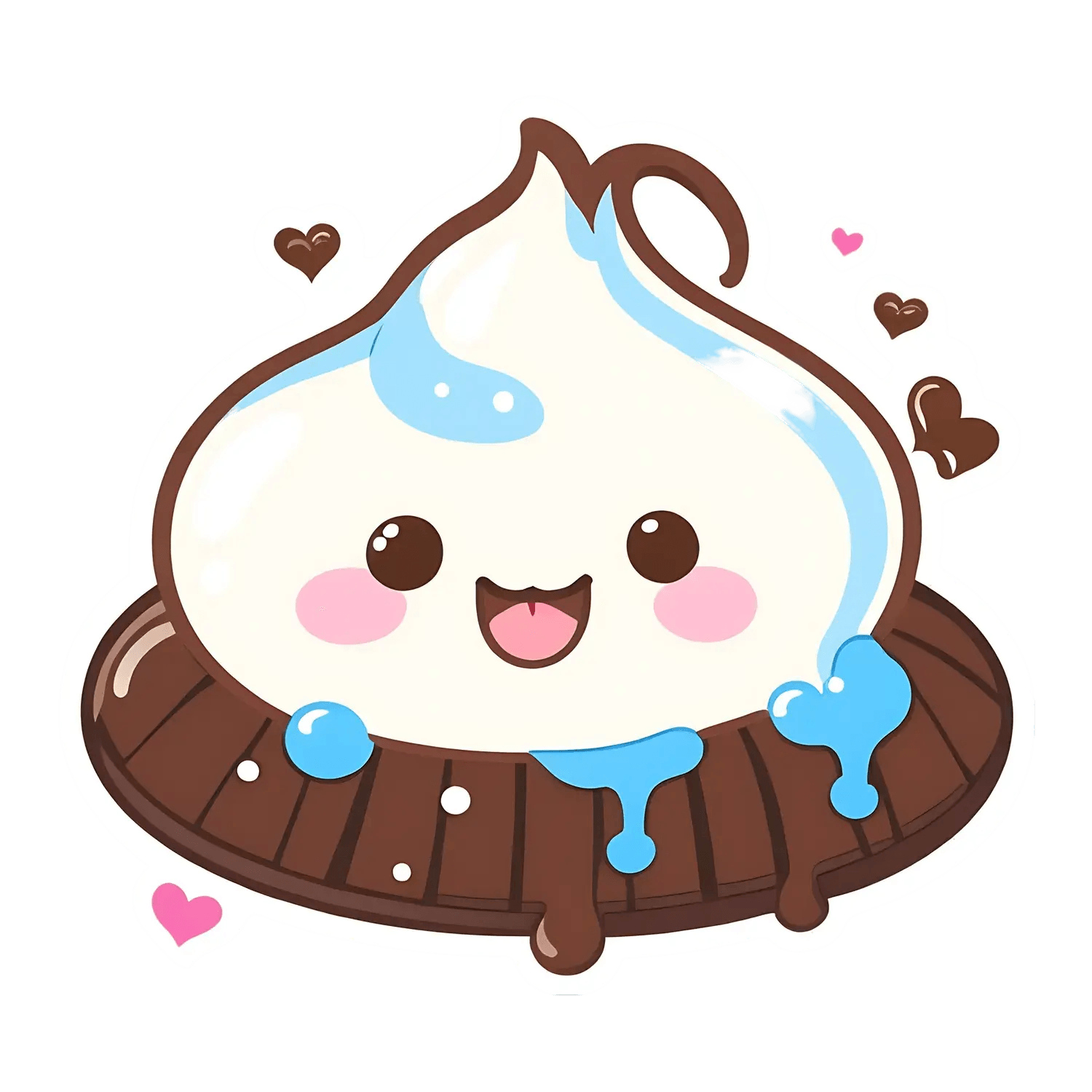 Cute Dessert Character - Sticker - Heat Press Transfer
