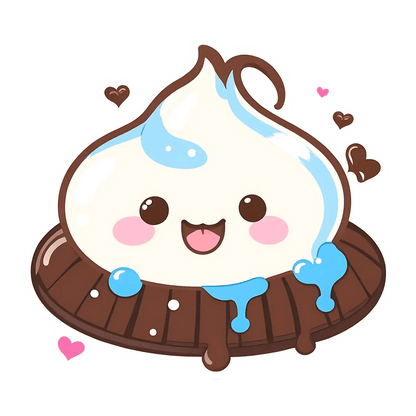 Cute Dessert Character - Sticker - Heat Press Transfer