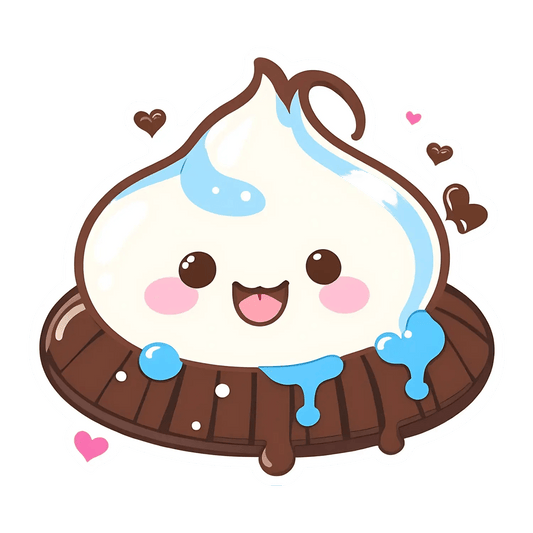 Cute Dessert Character - Sticker - Heat Press Transfer