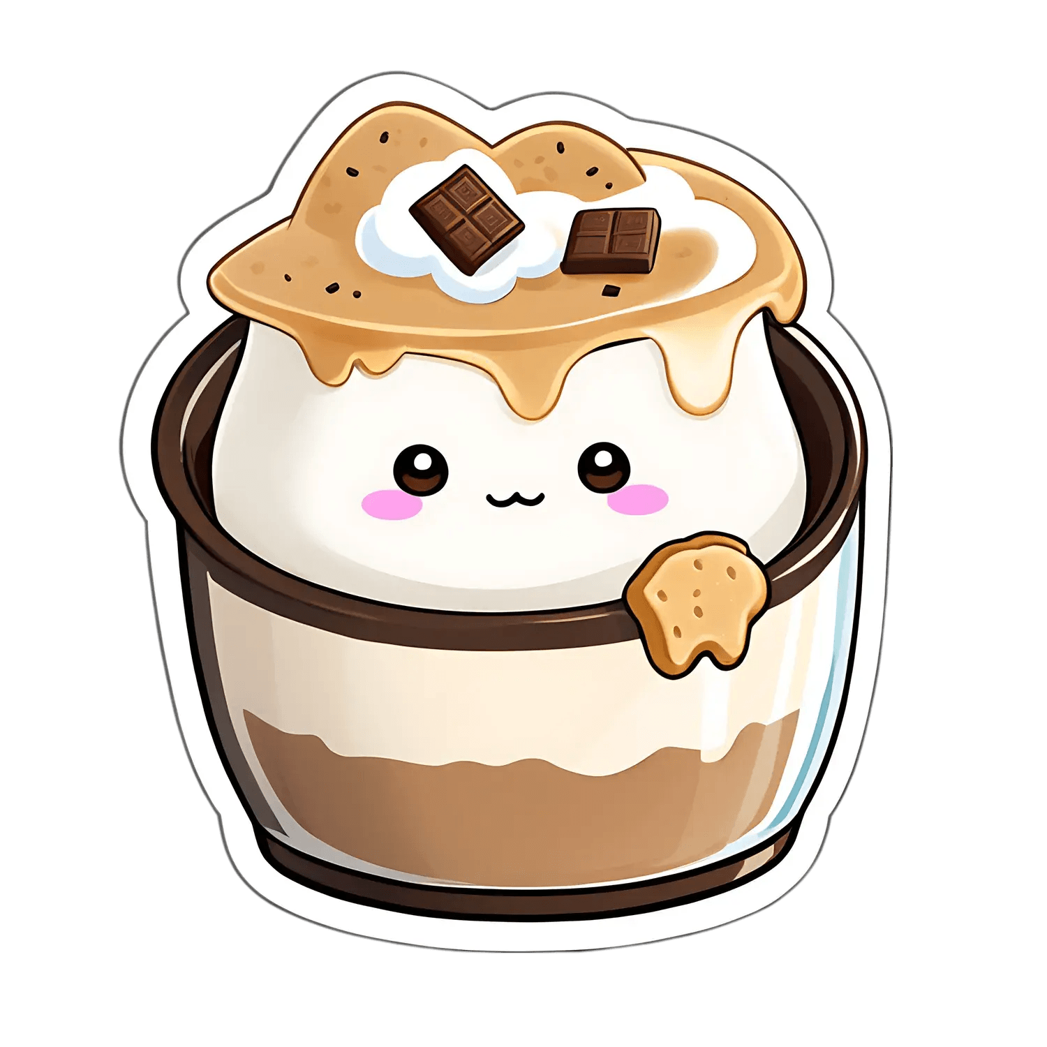 Cute Dessert Cup - Sticker - Heat Press Transfer