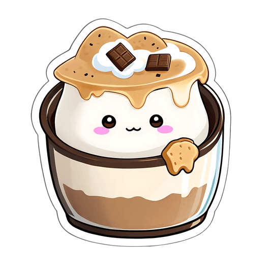 Cute Dessert Cup - Sticker - Heat Press Transfer