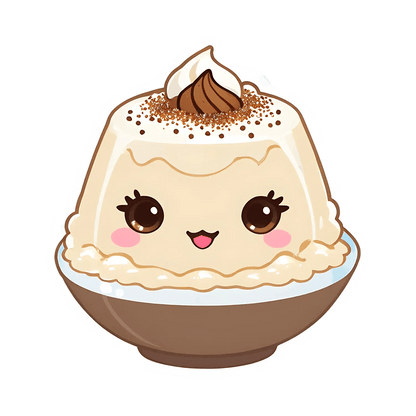 Cute Dessert Cup - Sticker - Heat Press Transfer