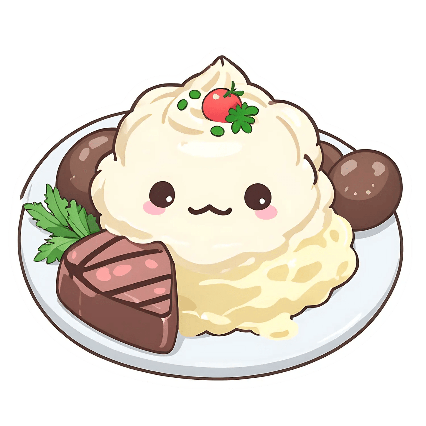 Cute Dessert Platter - Sticker - Heat Press Transfer