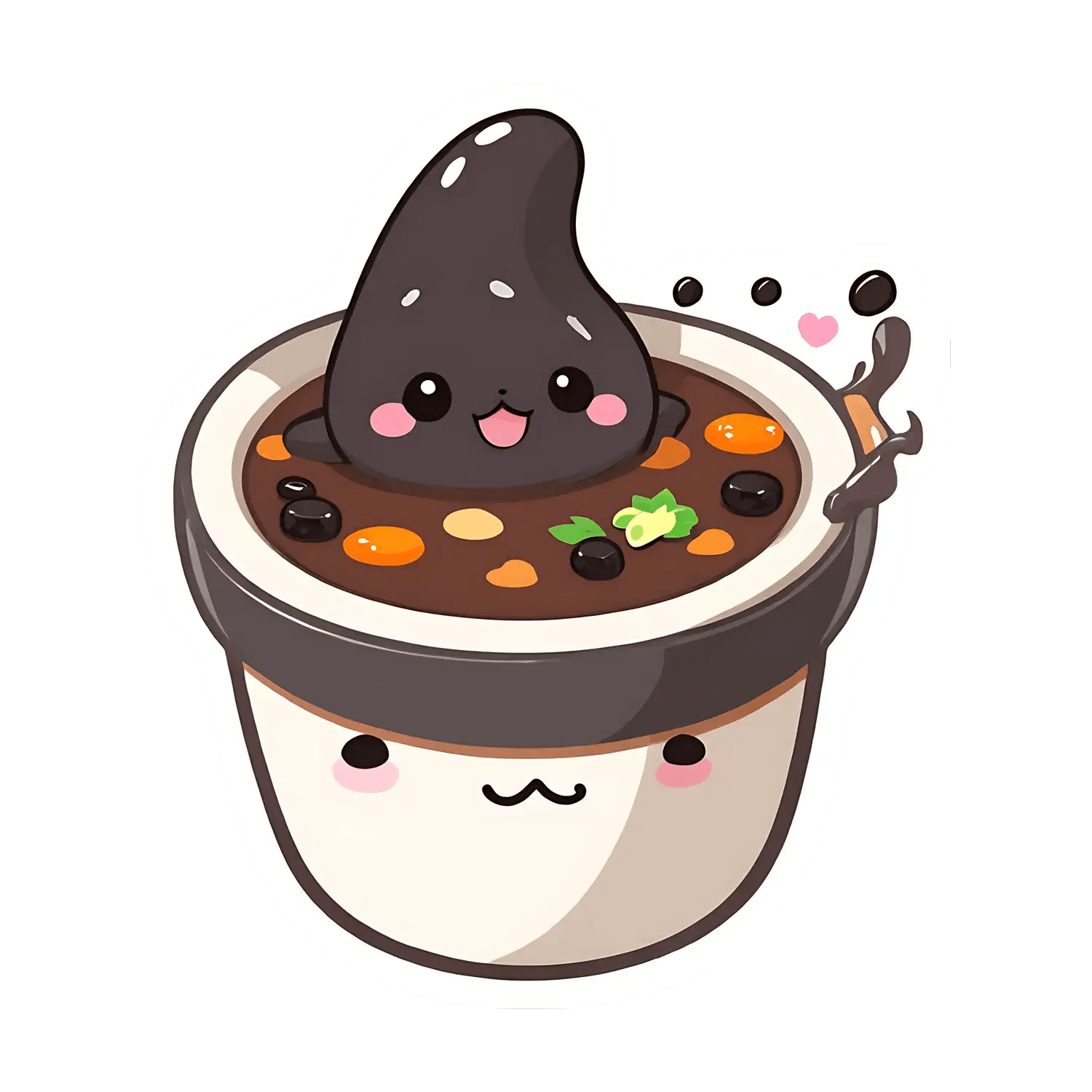 Cute Dessert Poop - Bubble Tea Sticker - Heat Press Transfer