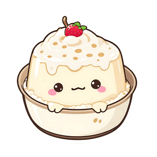 Cute Dessert Pudding - Sticker - Heat Press Transfer