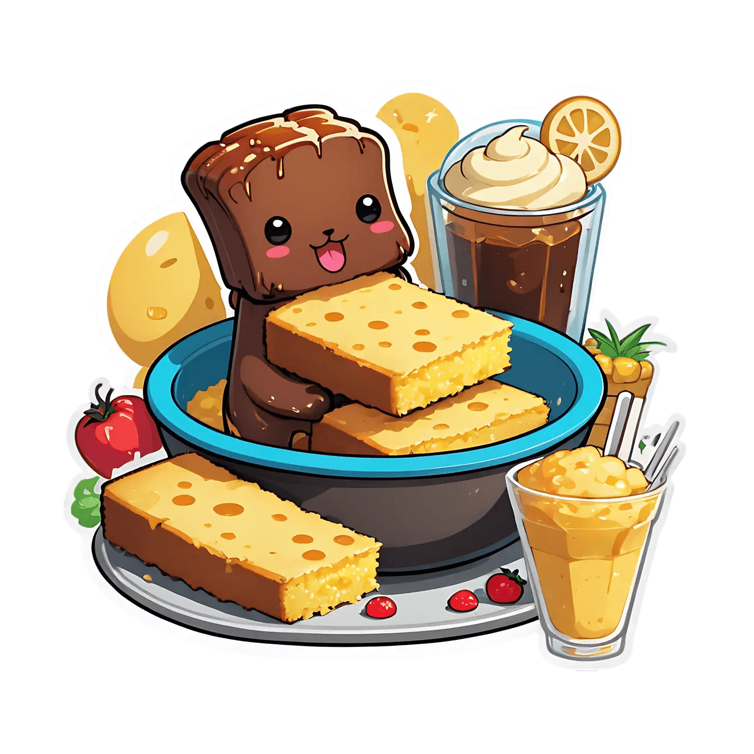 Cute Dessert Themed - Sticker - Heat Press Transfer