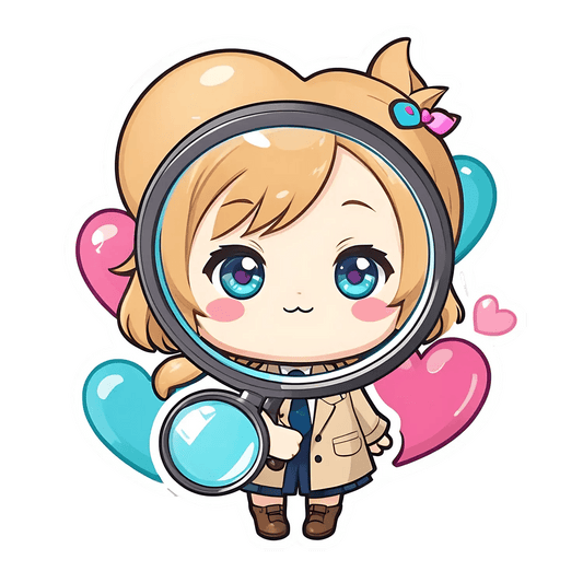 Cute Detective - Customizable Sticker - Heat Press Transfer