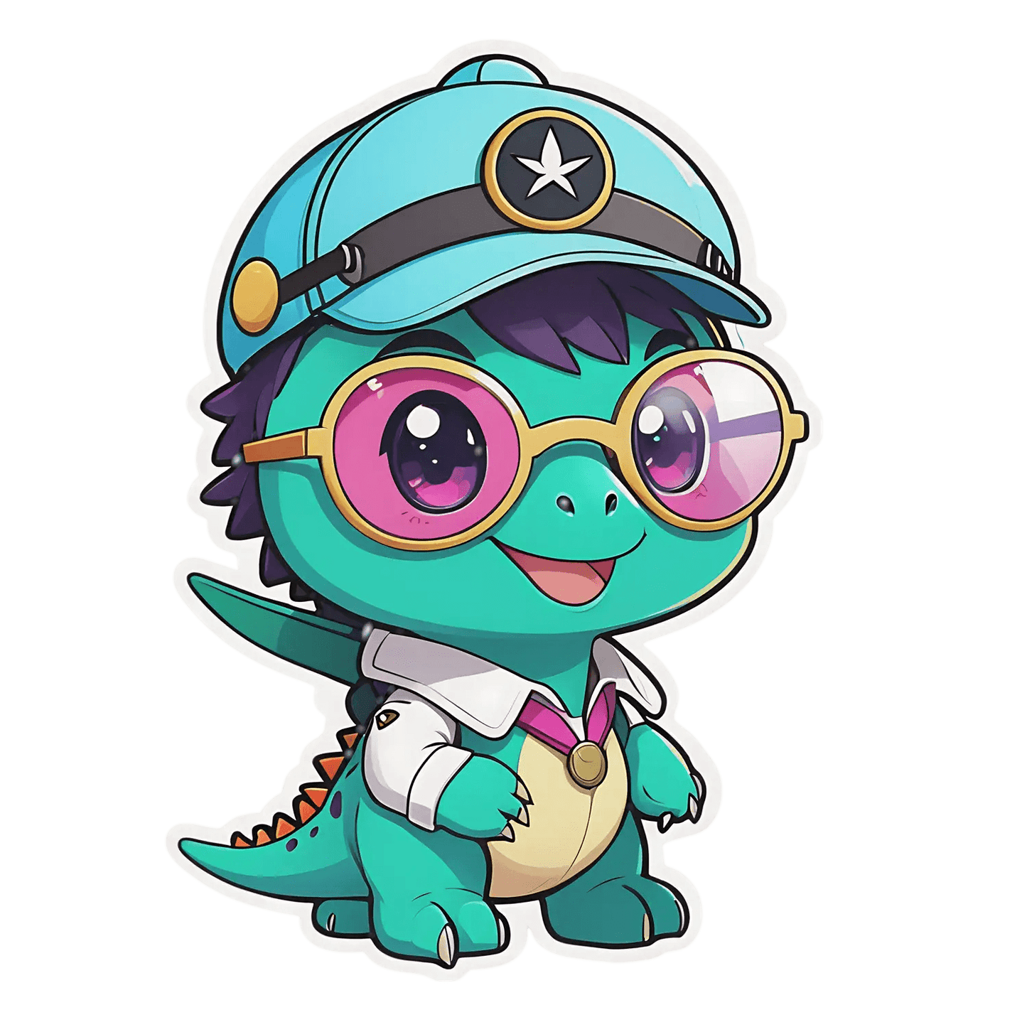 Cute Dino Doctor - Sticker - Heat Press Transfer