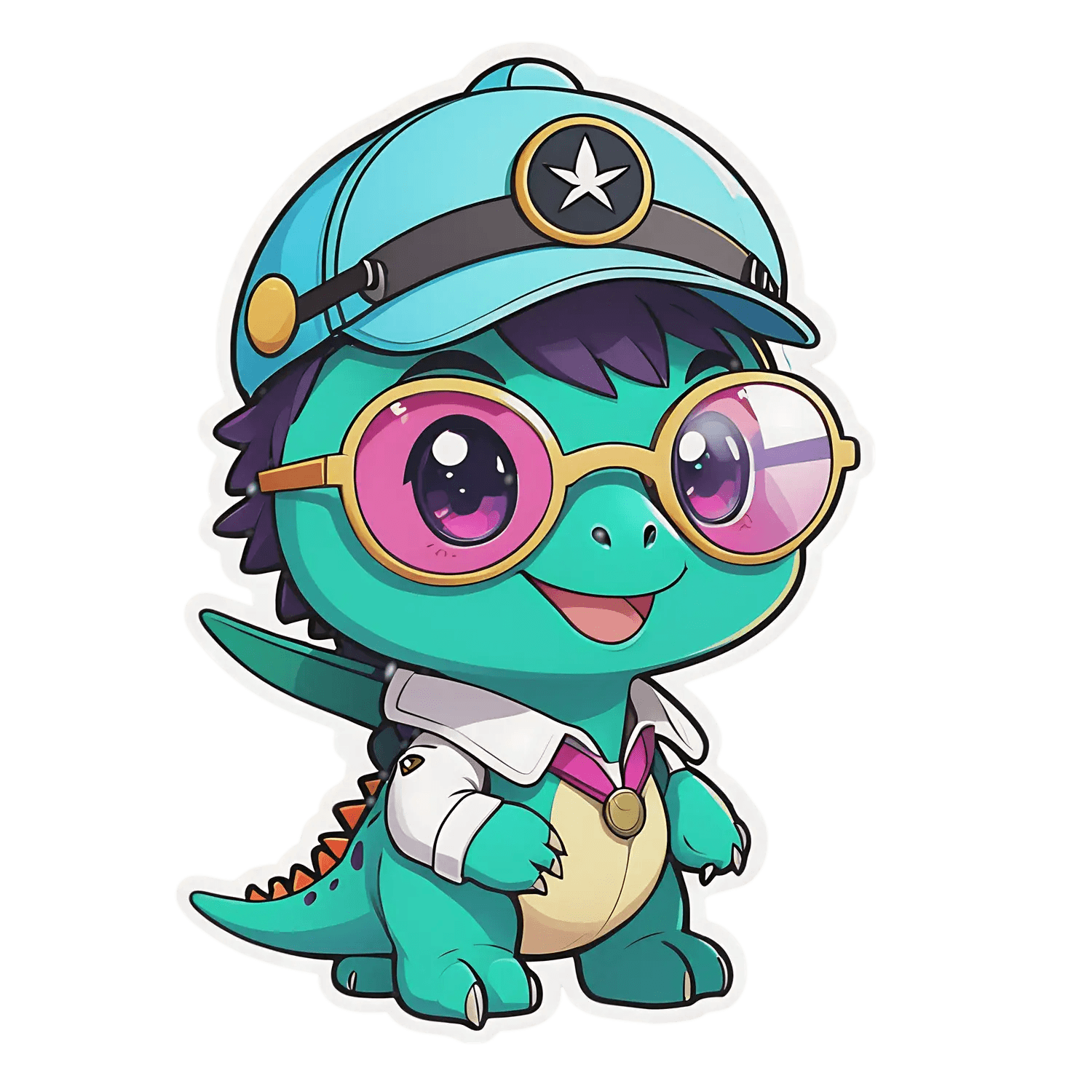 Cute Dino Doctor - Sticker - Heat Press Transfer