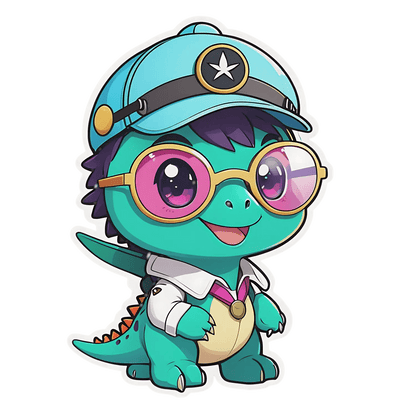 Cute Dino Doctor - Sticker - Heat Press Transfer