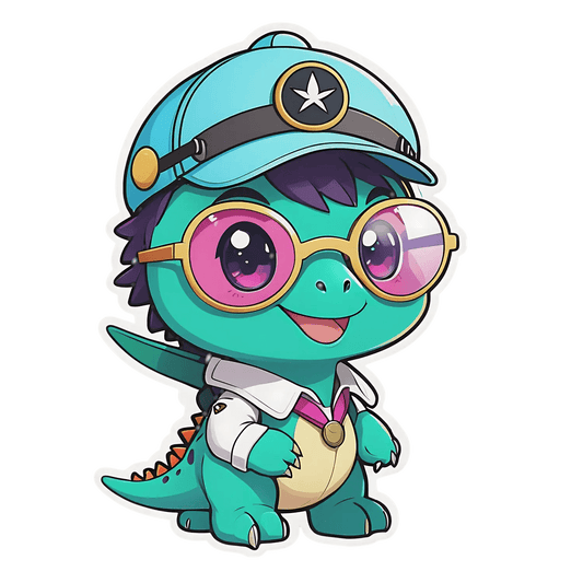 Cute Dino Doctor - Sticker - Heat Press Transfer