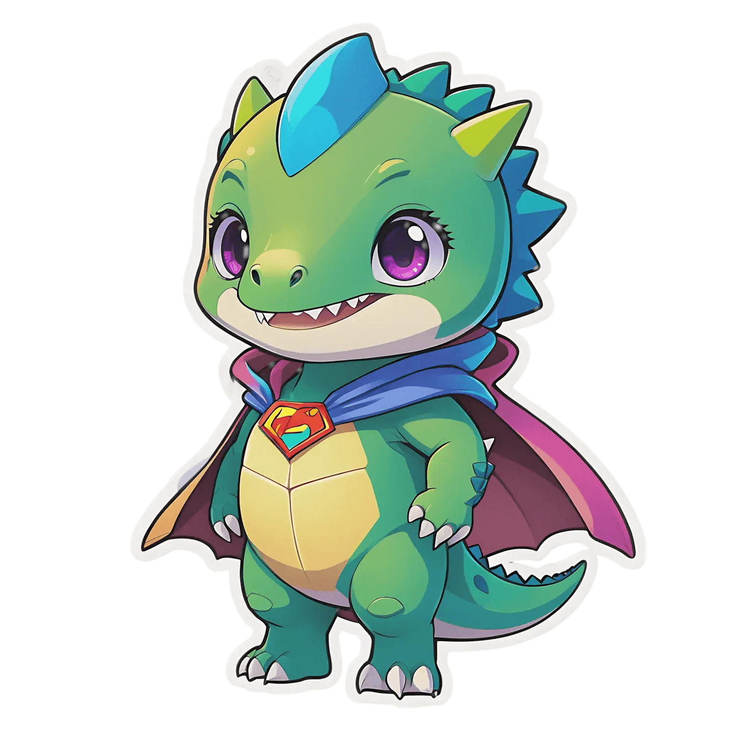Cute Dragon Hero - Sticker - Heat Press Transfer