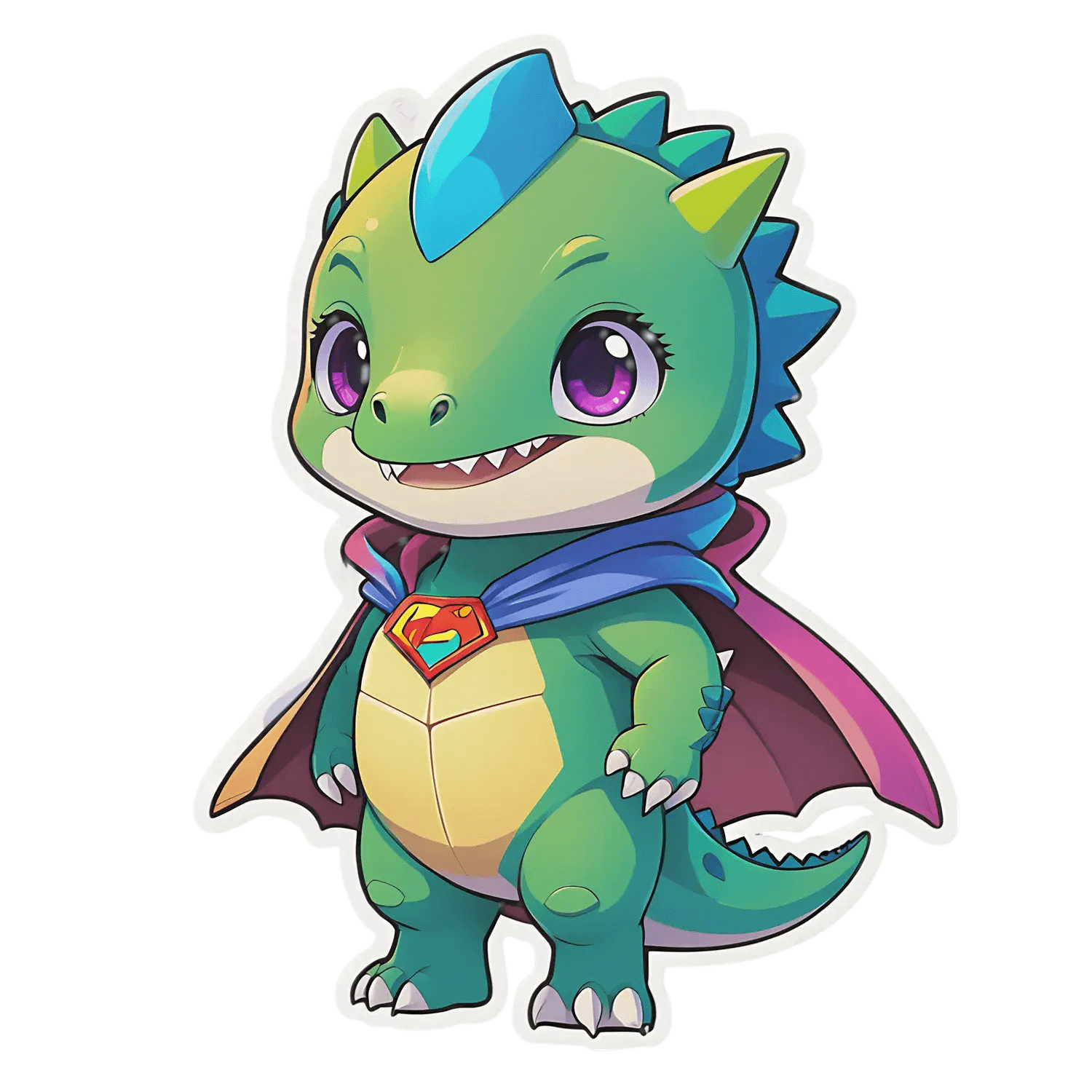 Cute Dragon Hero - Sticker - Heat Press Transfer