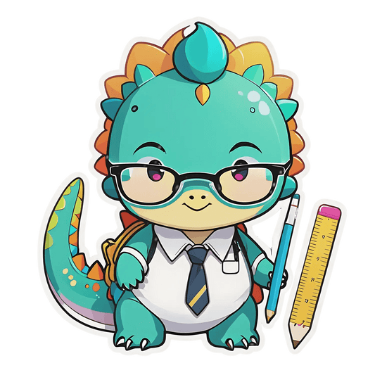 Cute Dragon - Kawaii Sticker - Heat Press Transfer