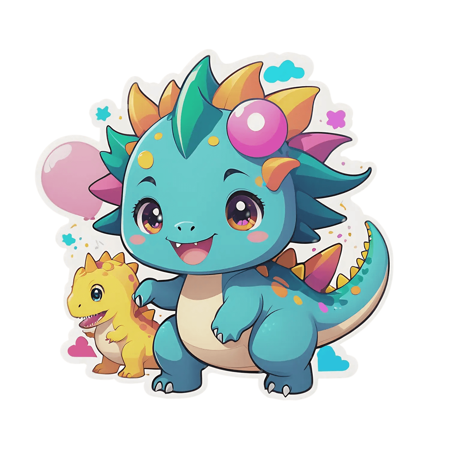 Cute Dragon - Sticker - Heat Press Transfer