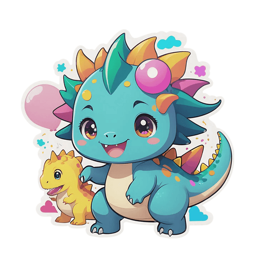 Cute Dragon - Sticker - Heat Press Transfer
