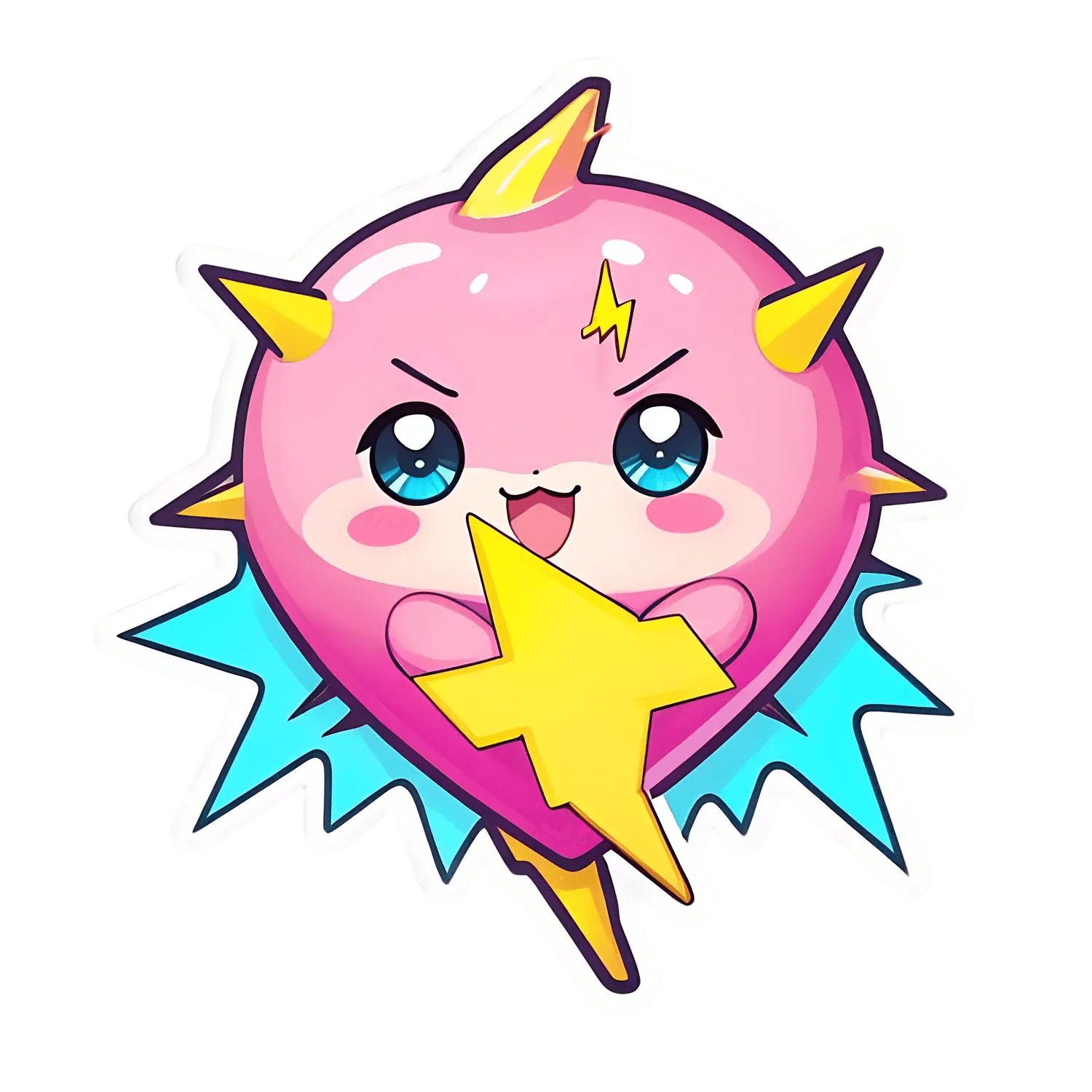 Cute Dragon Sticker - Star-Crowned Cherub - Heat Press Transfer