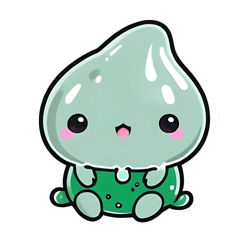 Cute Drippy Slime - Sticker - Heat Press Transfer