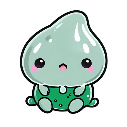 Cute Drippy Slime - Sticker - Heat Press Transfer