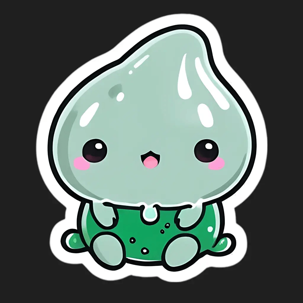Cute Drippy Slime - Sticker - Heat Press Transfer