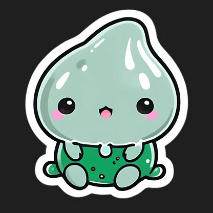 Cute Drippy Slime - Sticker - Heat Press Transfer