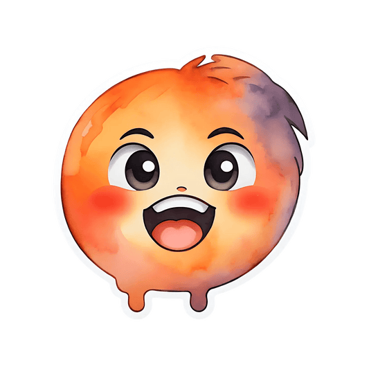 Cute Emoji Sticker - Expressive Cartoon - Heat Press Transfer