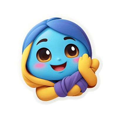 Cute Emoji Sticker - Vibrant Colors - Heat Press Transfer