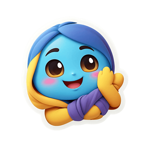Cute Emoji Sticker - Vibrant Colors - Heat Press Transfer