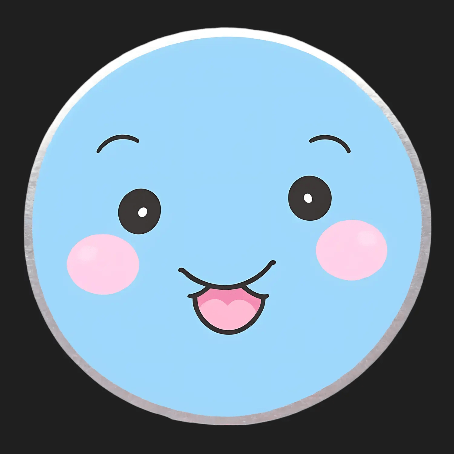 Cute Face Emoji Sticker - Heat Press Transfer